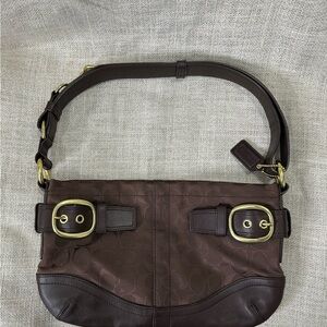 Coach Signature Canvas Shoulder Bag